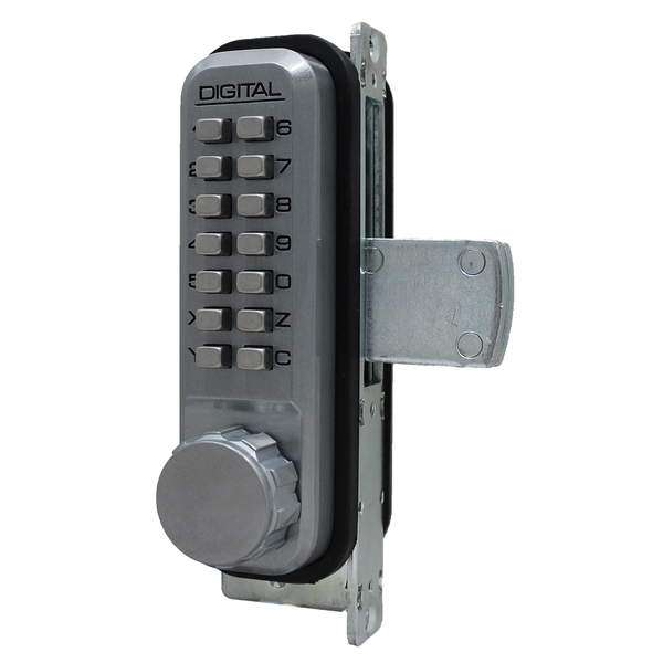 Lockeyusa Mechanical Keyless Mortised Deadbolt, Single Sided, Satin Chrome 2900SC